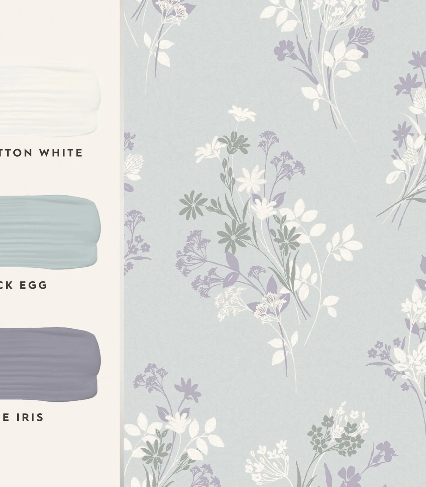 Discount Vliesbehang Igerna Pale Duck Egg Blue| Wanddecoratie