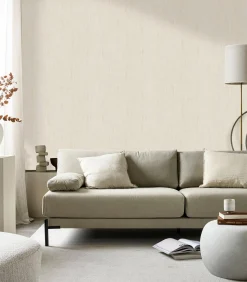 Outlet Vliesbehang Linnen gold Wanddecoratie