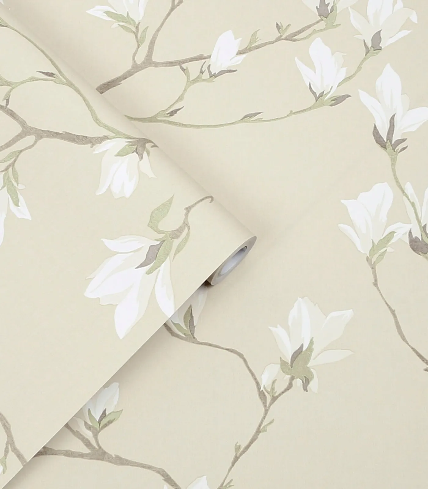 Hot Vliesbehang Magnolia Grove Natural | Wanddecoratie