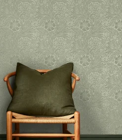 Sale Vliesbehang Marigold Fibrous Sage Wanddecoratie