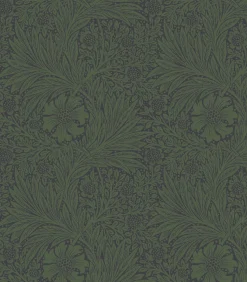 Vliesbehang Marigold Fibrous Green Wanddecoratie