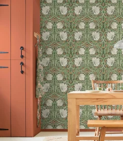 Sale Vliesbehang Pimpernel Green Wanddecoratie