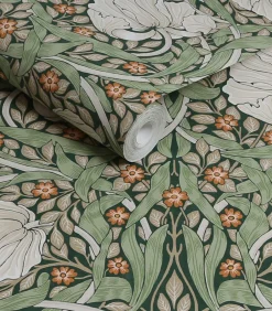 Sale Vliesbehang Pimpernel Green Wanddecoratie