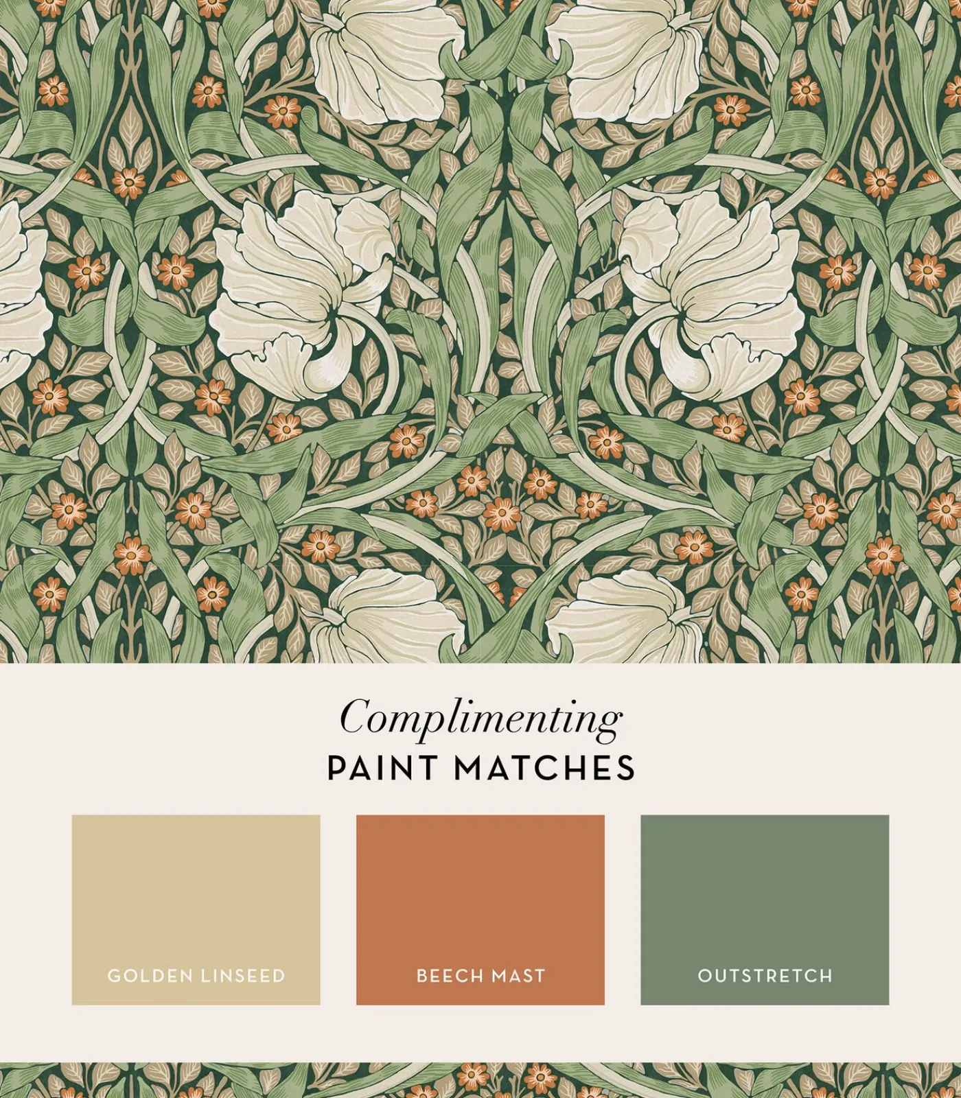 Sale Vliesbehang Pimpernel Green Wanddecoratie