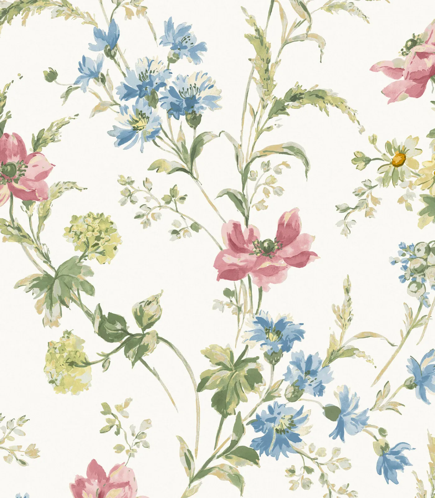 Vliesbehang Poppy Meadow Multi Wanddecoratie