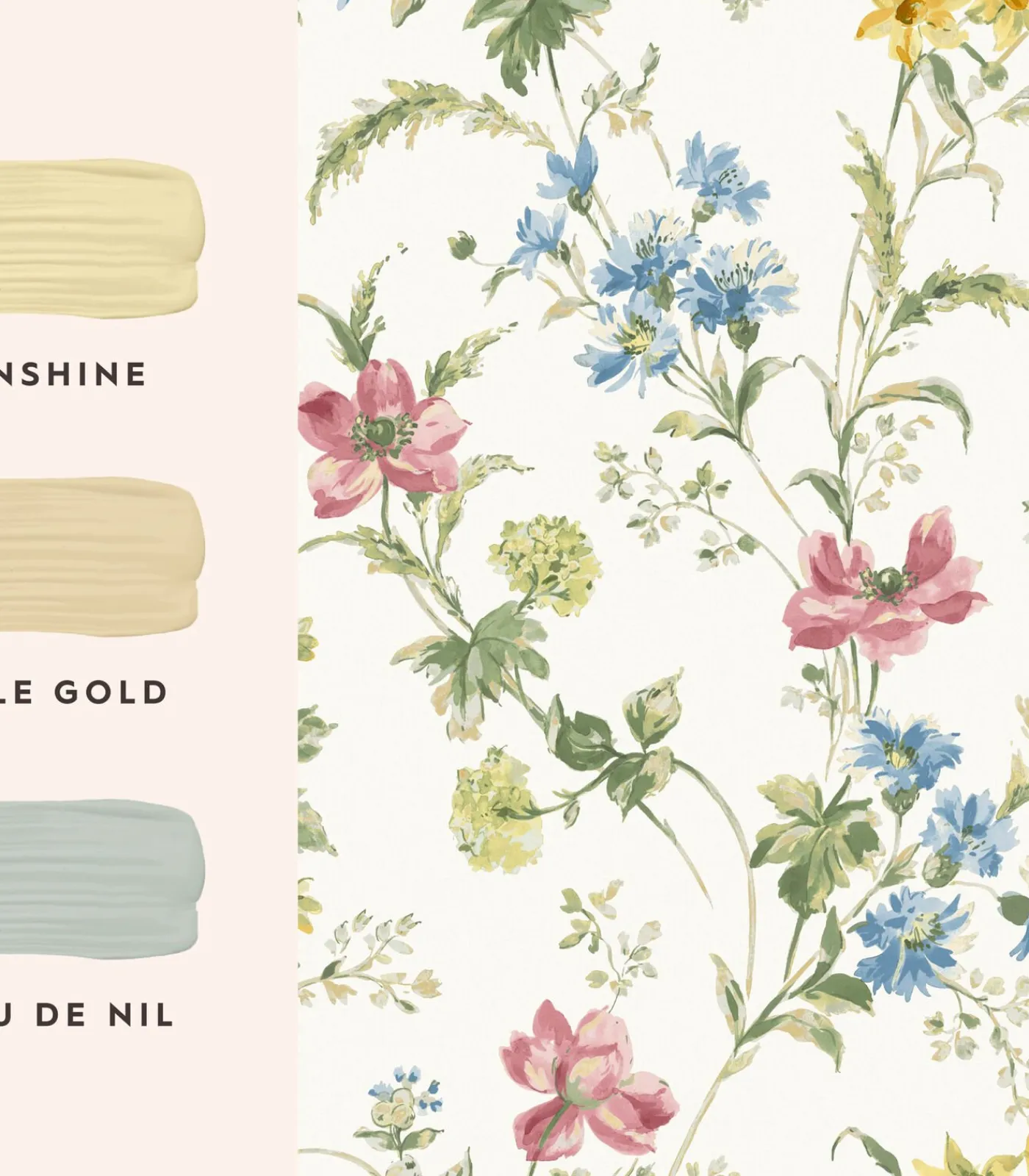 Vliesbehang Poppy Meadow Multi Wanddecoratie