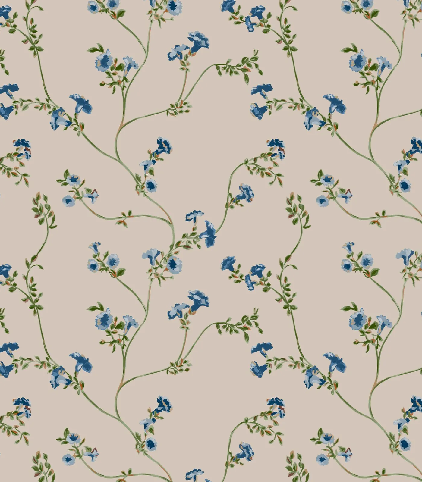 Clearance Vliesbehang Robey Cottage Floral Wanddecoratie