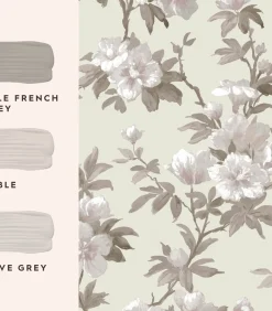 New Vliesbehang Rosamund Naturel Wanddecoratie