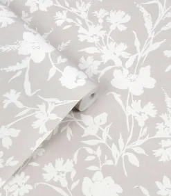 Sale Vliesbehang RYE DOVE GREY Wanddecoratie