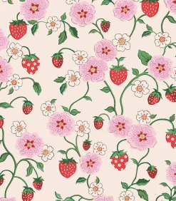 Discount Vliesbehang Strawberry Spring Wanddecoratie
