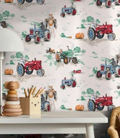 Sale Vliesbehang Tractor Multi Wanddecoratie