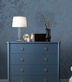 Clearance Vliesbehang Westbourne Midnight Blue | Wanddecoratie