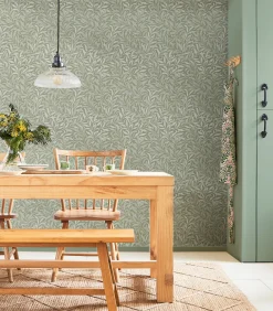 Vliesbehang Willow Bough Sage Wanddecoratie