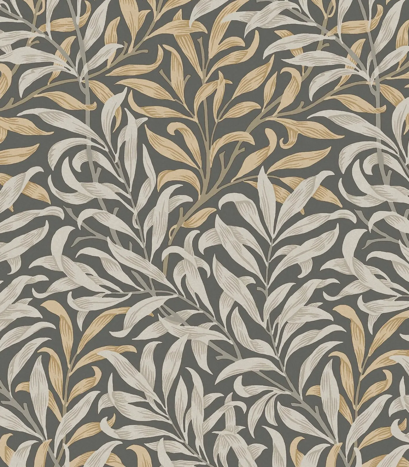 Outlet Vliesbehang Willow Bough Charcoal Wanddecoratie