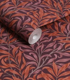 Vliesbehang Willow Bough Plum Wanddecoratie
