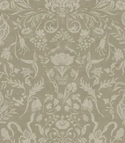 Best Vliestapete Knigsdamast Braun Wanddecoratie