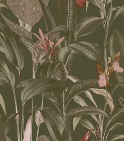 Clearance Vliestapete Tropische Bltter Grn Wanddecoratie