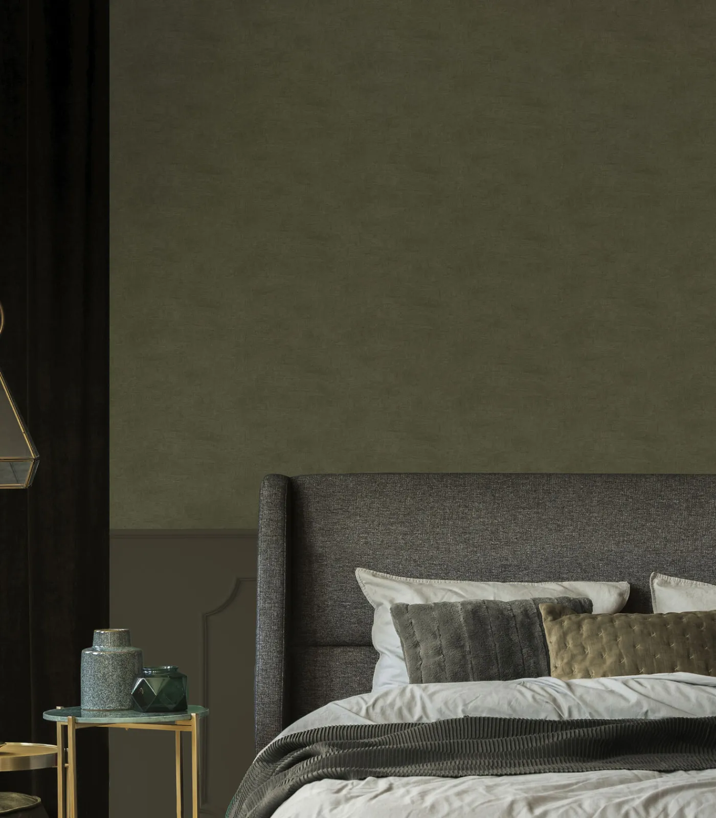 Discount Vliestapete Uni Grn Wanddecoratie