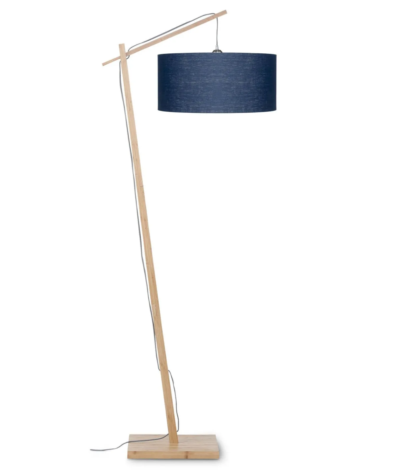 Online Vloerlamp Andes - Bamboe/Blauw - 72x47x176cm Vloerlampen