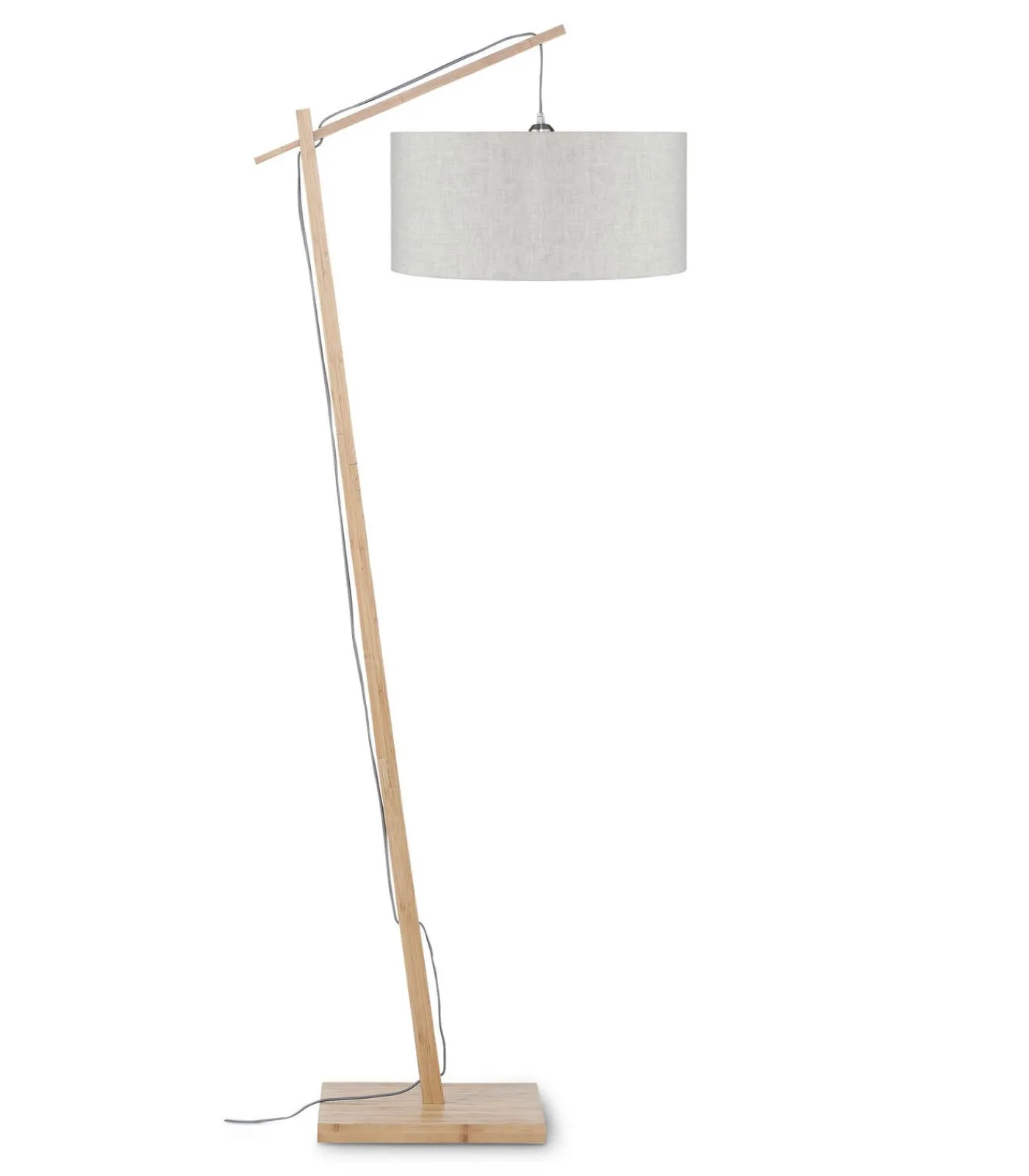 Clearance Vloerlamp Andes - Bamboe/Naturel - 72x47x176cm Vloerlampen