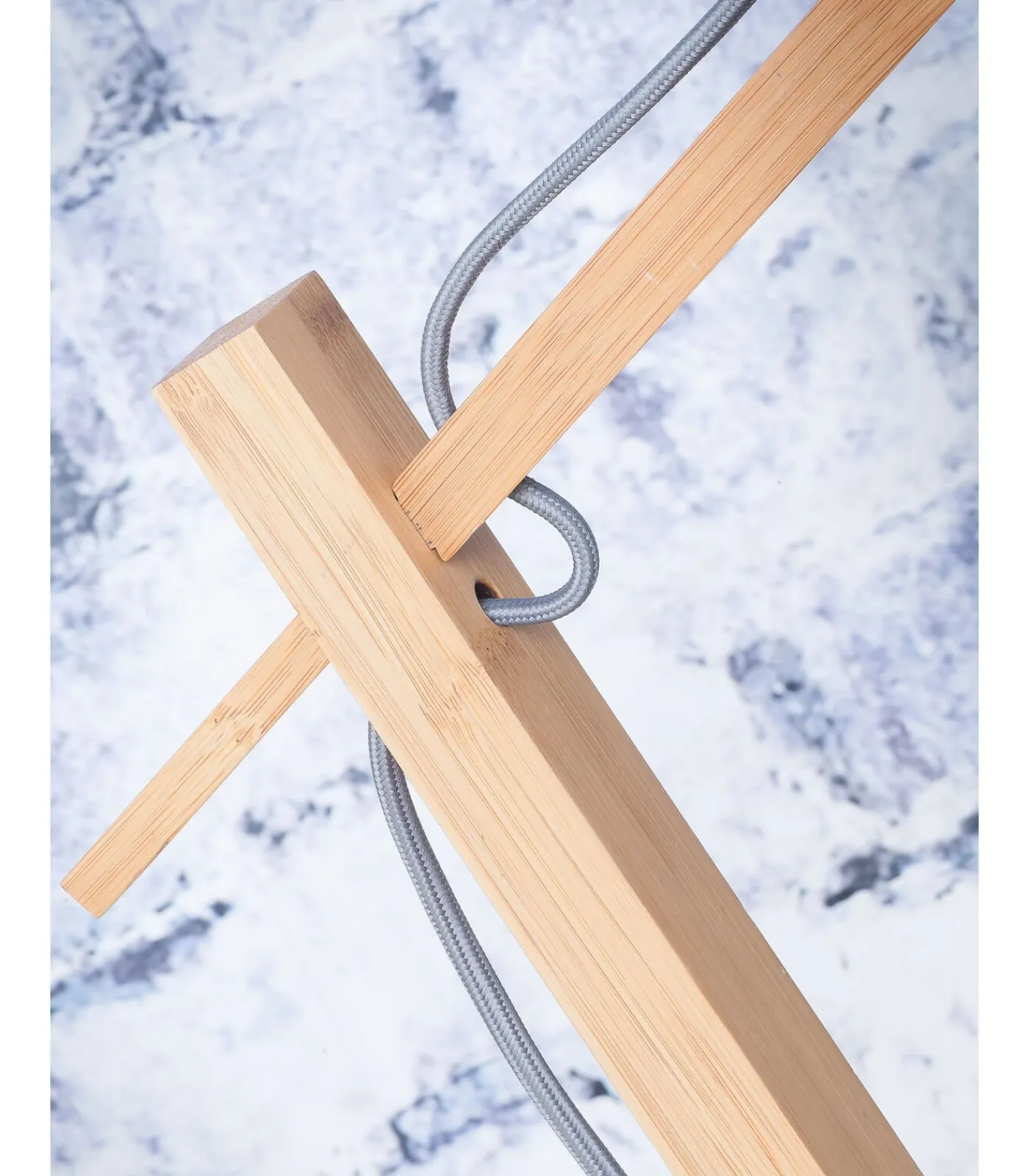 Online Vloerlamp Andes - Bamboe/Zwart - 72x47x176cm Vloerlampen