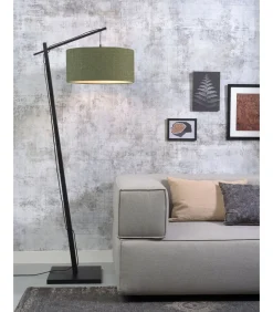 Hot Vloerlamp Andes - Zwart/Groen - 72x47x176cm Vloerlampen
