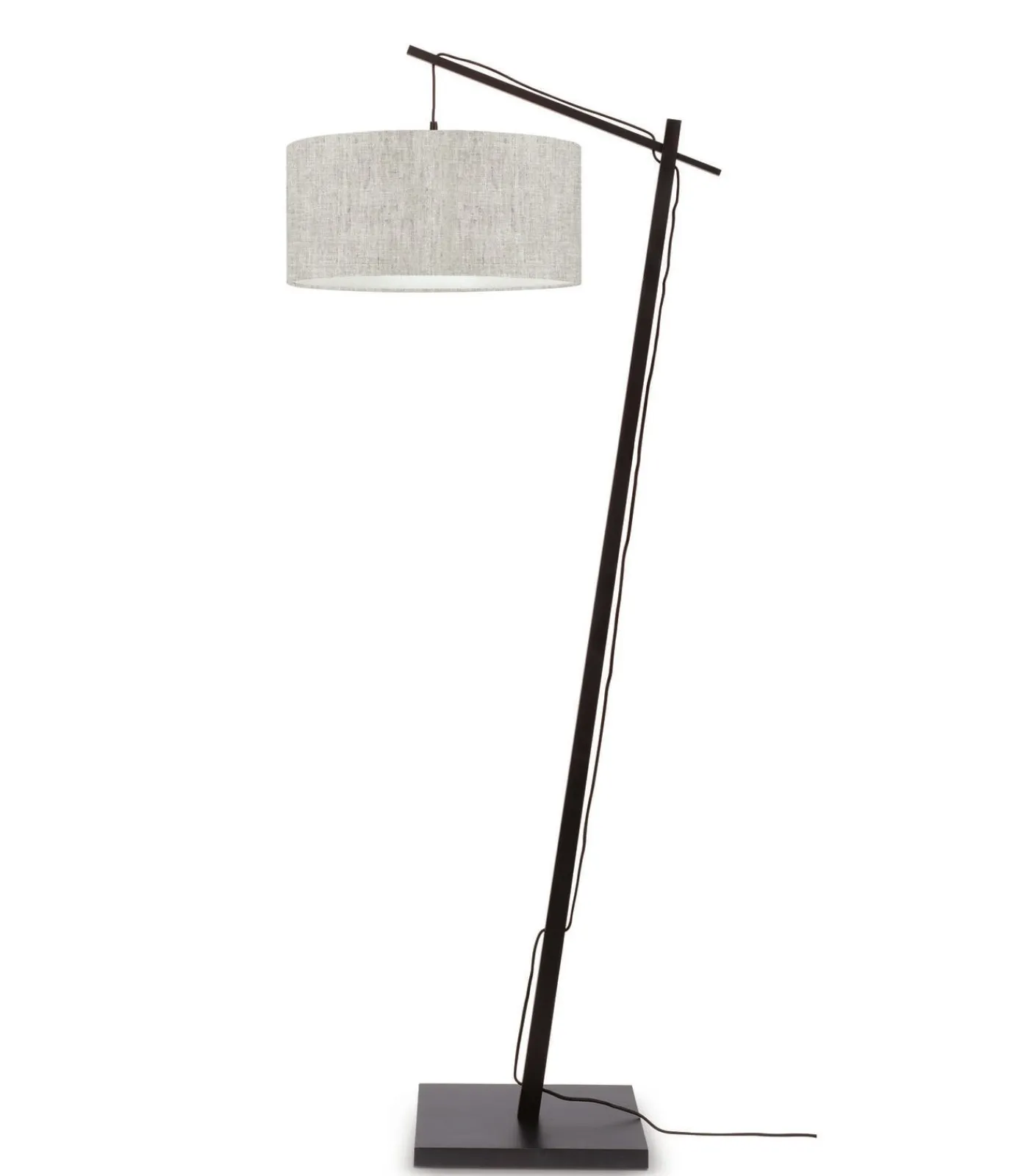 Best Vloerlamp Andes - Zwart/Naturel - 72x47x176cm Vloerlampen