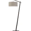 Outlet Vloerlamp Andes - Zwart/Taupe - 72x47x176cm Vloerlampen