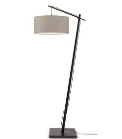 Outlet Vloerlamp Andes - Zwart/Taupe - 72x47x176cm Vloerlampen