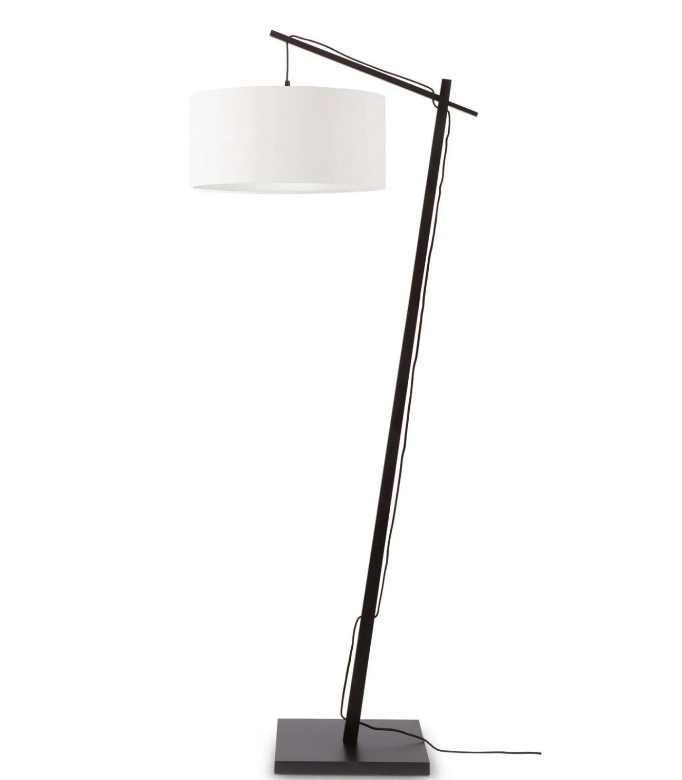 Vloerlamp Andes - Zwart/Wit - 72x47x176cm Vloerlampen
