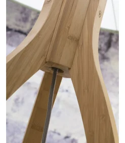 New Vloerlamp Annapurna - Naturel/Bamboe - Ø60cm Vloerlampen