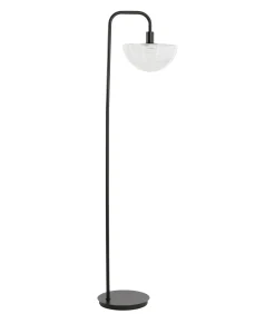 Outlet Vloerlamp Baylie - Mat zwart - 43x30x165cm Vloerlampen