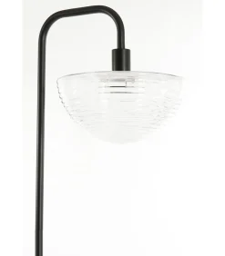 Outlet Vloerlamp Baylie - Mat zwart - 43x30x165cm Vloerlampen