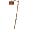 Vloerlamp Bhutan - Bamboe/Zwart - 55x31x150cm Vloerlampen