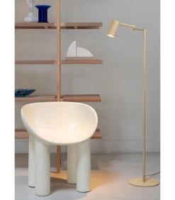 Vloerlamp Bilbao - Beige - 53x28x154cm Vloerlampen