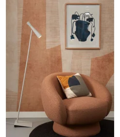 Outlet Vloerlamp Bordeaux - Grijs - 22x36x145.5cm Vloerlampen