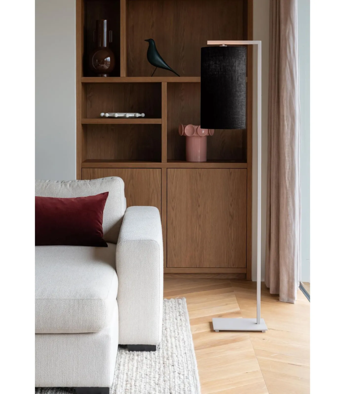 Hot Vloerlamp Boston - Bruin - 30x25x160cm Vloerlampen