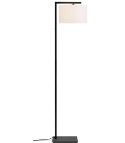 Online Vloerlamp Boston - Zwart/Wit - 30x32x160cm Vloerlampen