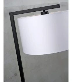 Online Vloerlamp Boston - Zwart/Wit - 30x32x160cm Vloerlampen
