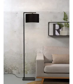 Sale Vloerlamp Boston - Zwart/Zwart - 30x32x160cm Vloerlampen