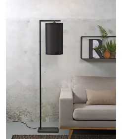 Sale Vloerlamp Boston - Zwart/Zwart - 30x25x160cm Vloerlampen