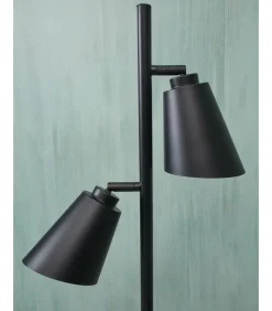 New Vloerlamp Bremen - Zwart - 45x25x162cm - 2L Vloerlampen