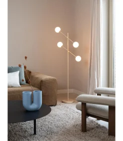 Discount Vloerlamp Copenhagen - Beige - 48x26x170cm Vloerlampen