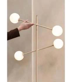 Discount Vloerlamp Copenhagen - Beige - 48x26x170cm Vloerlampen