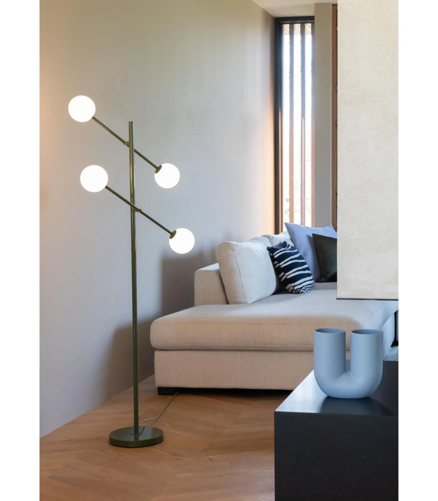 Best Vloerlamp Copenhagen - Groen - 48x26x170cm Vloerlampen
