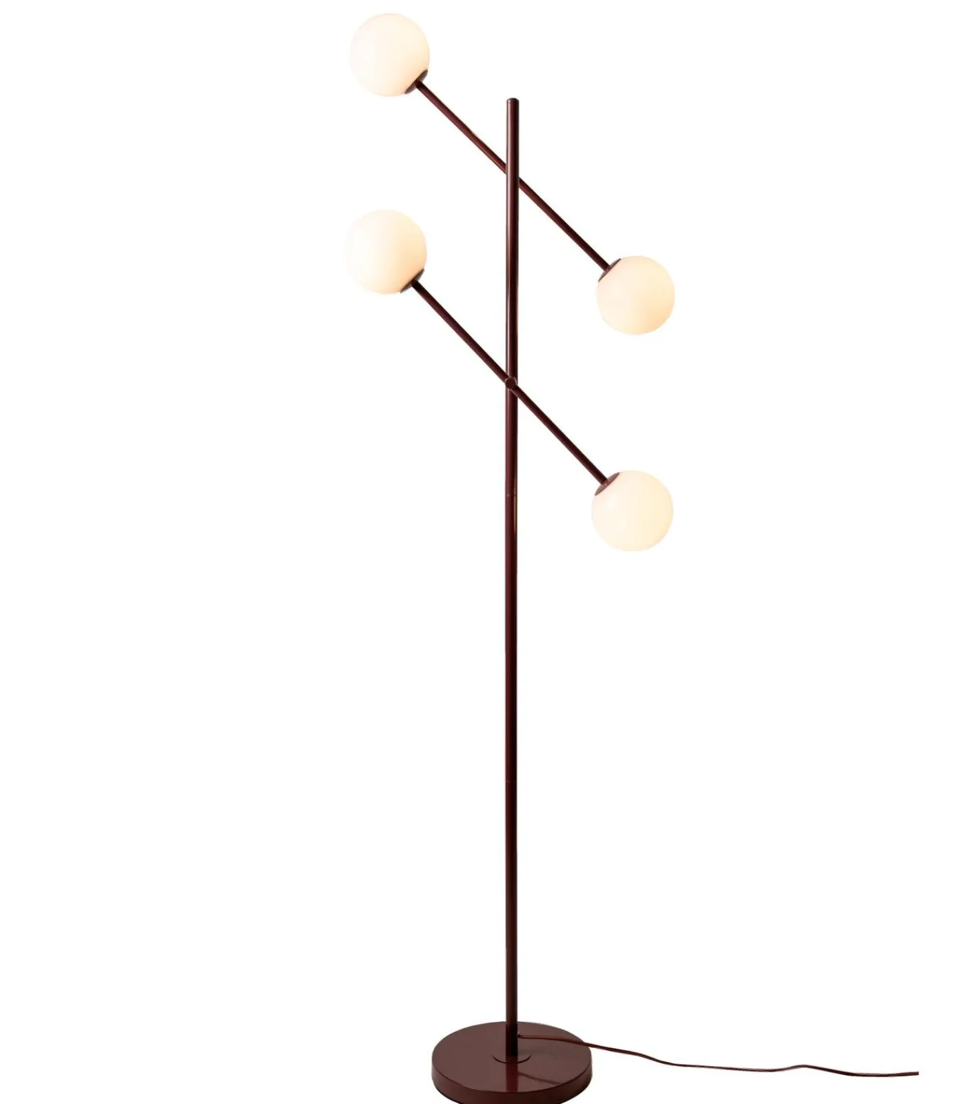Clearance Vloerlamp Copenhagen - Rood - 48x26x170cm Vloerlampen