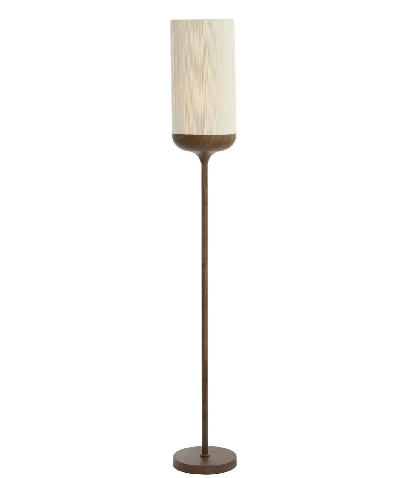 Best Vloerlamp Dania - Crème/Bruin - Ø23x159cm Vloerlampen