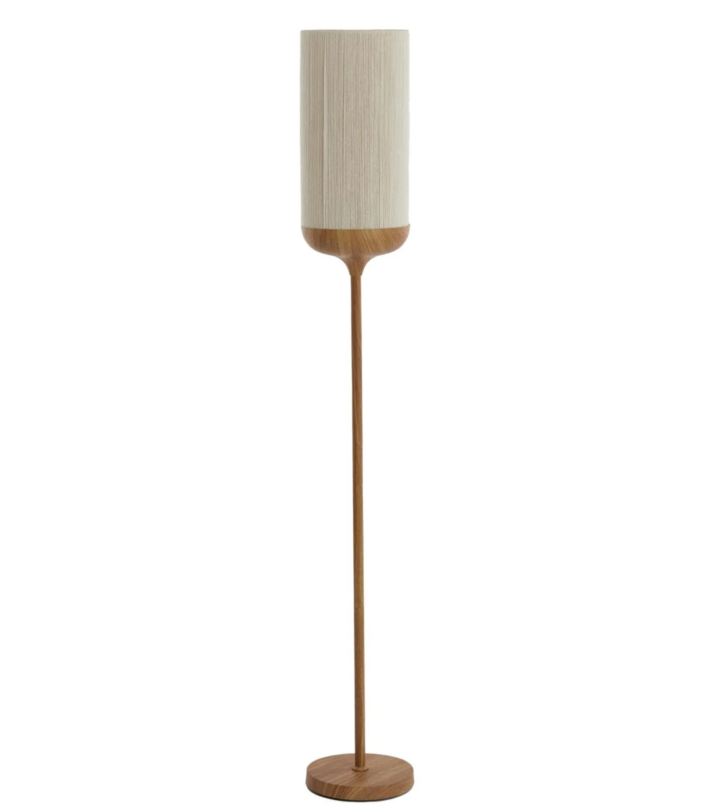 Vloerlamp Dania - Crème/Naturel - Ø23x159cm Vloerlampen