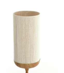 Vloerlamp Dania - Crème/Naturel - Ø23x159cm Vloerlampen