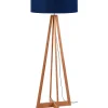 Sale Vloerlamp Everest - Blauw/Bamboe - Ø60cm Vloerlampen